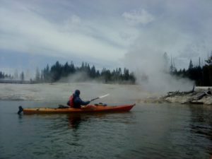 Day paddle on Yellowstone Lake